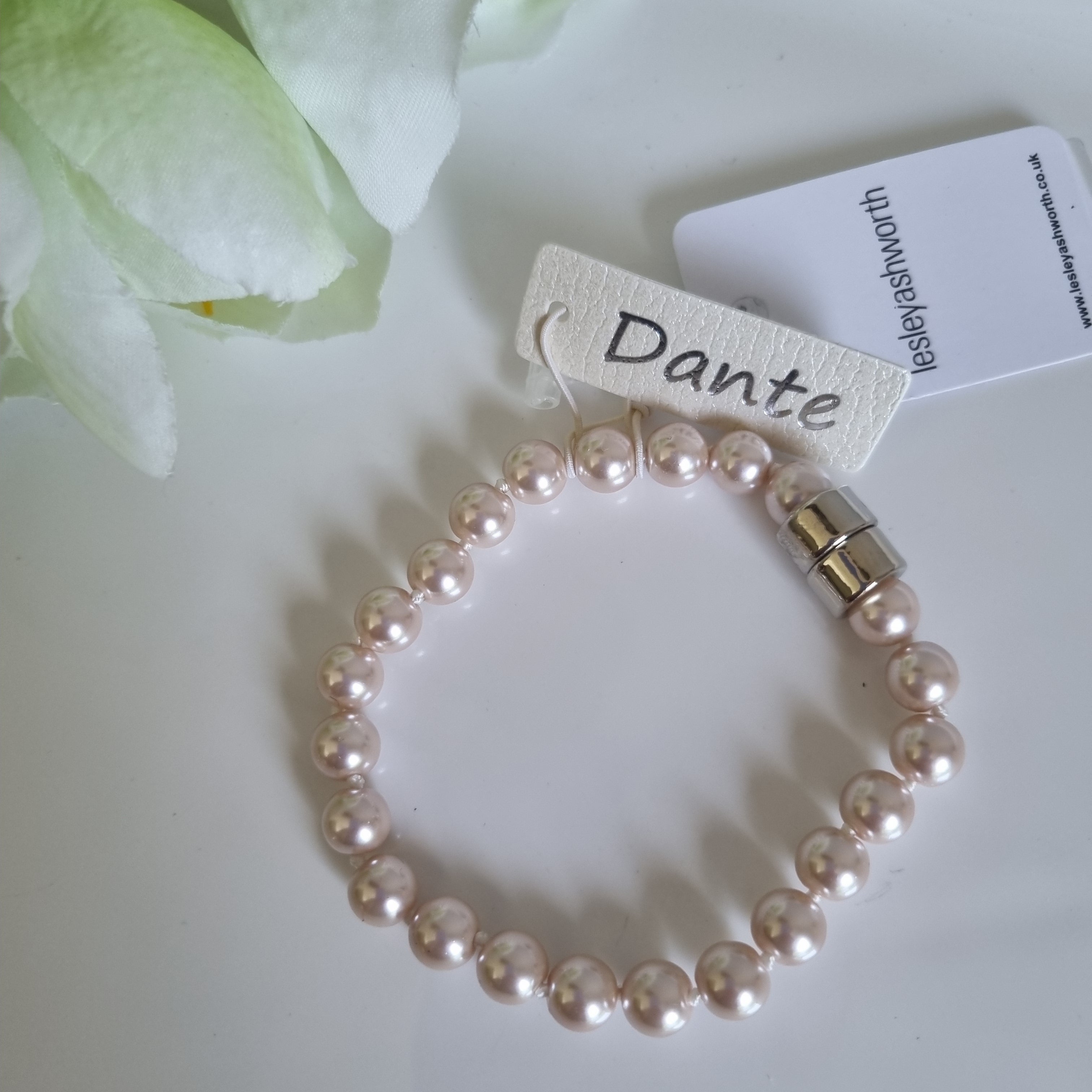 Gold Rhinestone Flower Three String Pearl Bracelet – Katherine Swaine